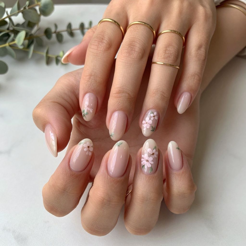 Soft Floral Almond