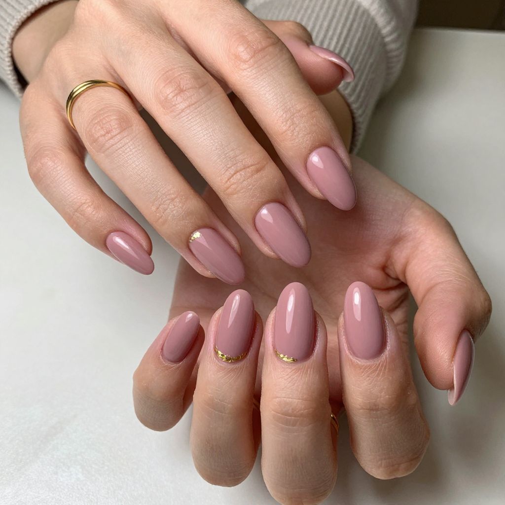 Dusty Rose Coffin Nails