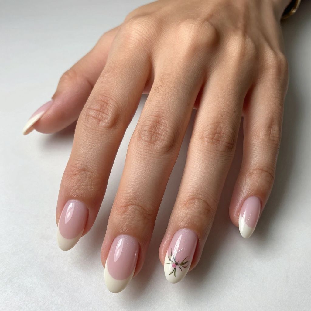Soft Ombré Almond Nails