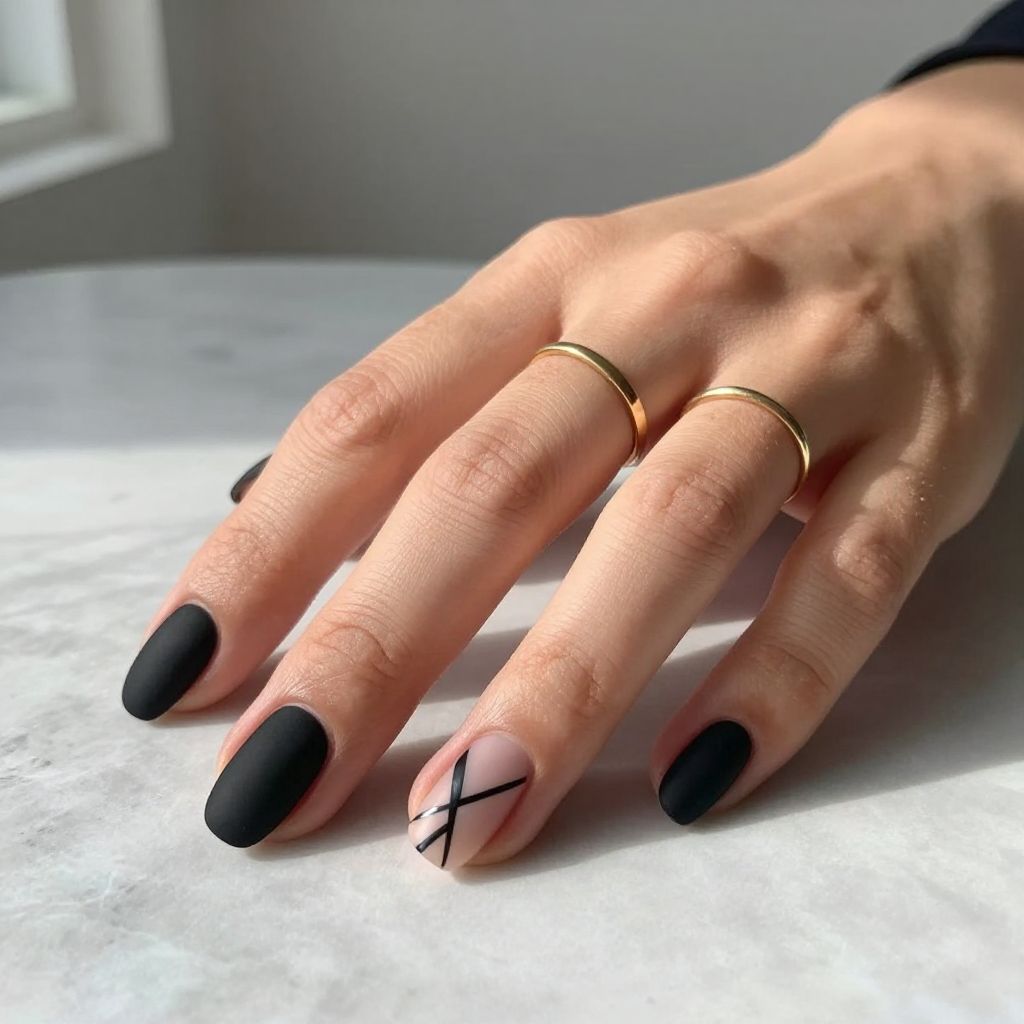 Black Nail Design Ideas