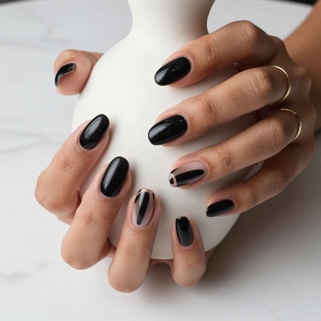 Black Nail Design Ideas
