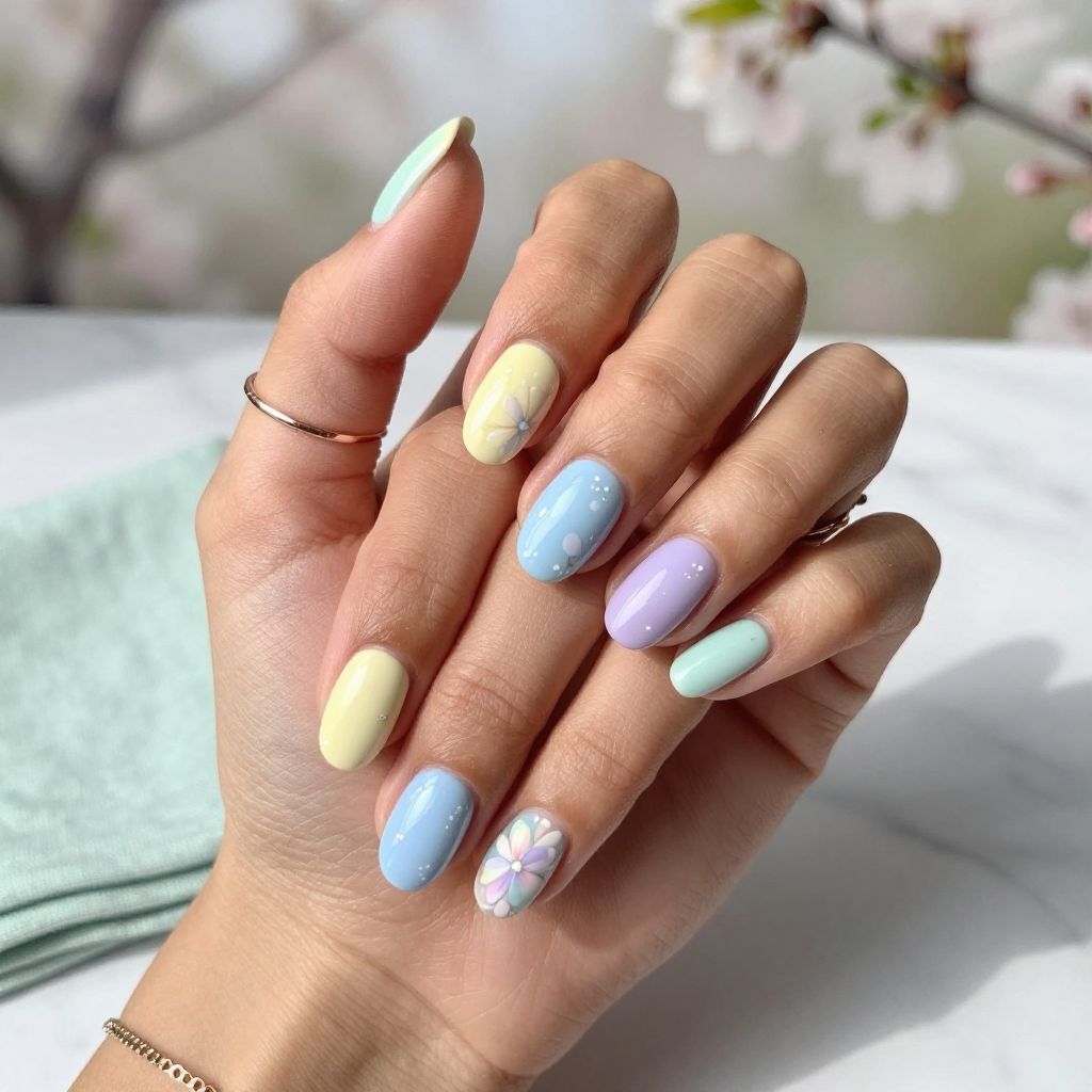 Pastel Rainbow Bloom