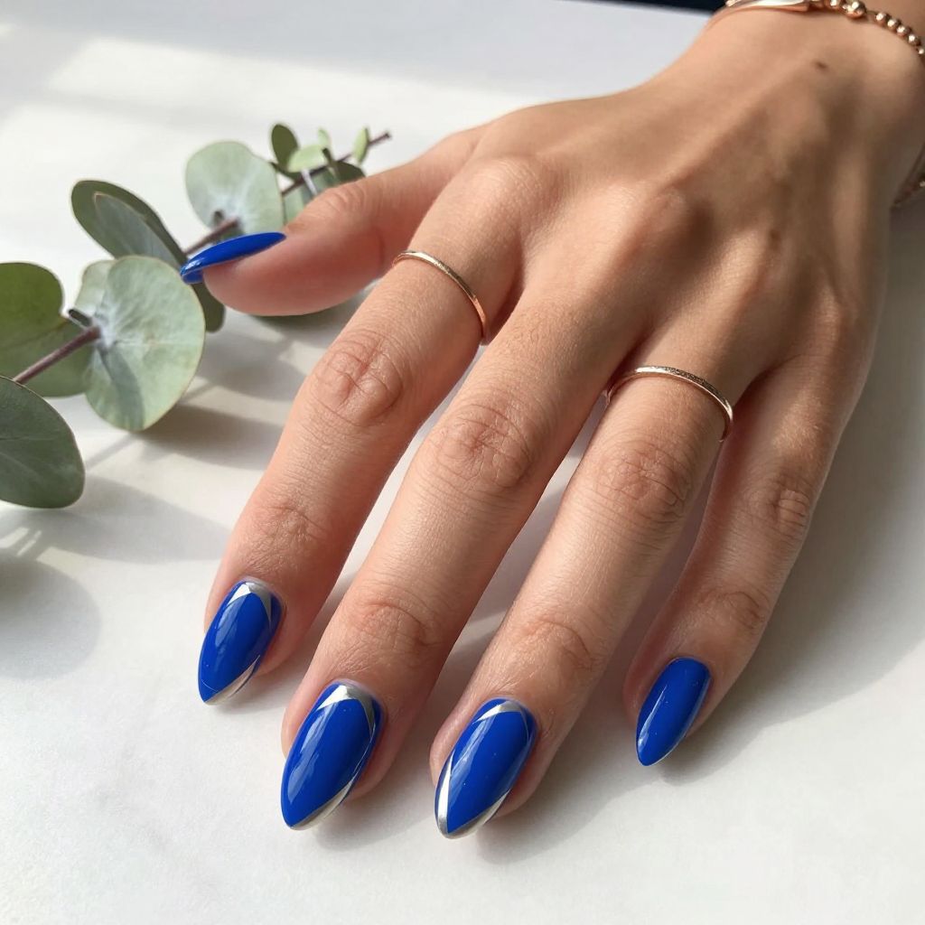 Cobalt Blue With Negative Space