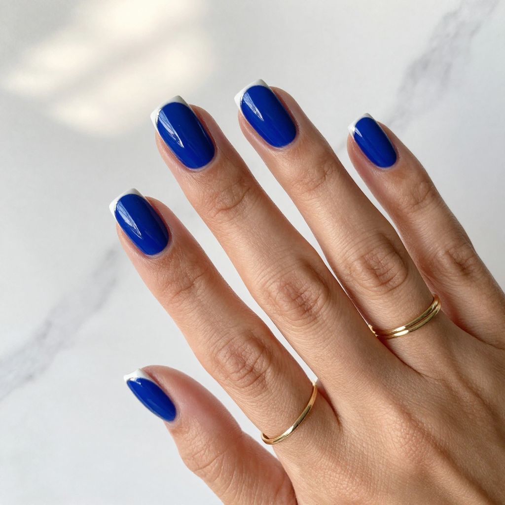 Royal Blue Square Tips