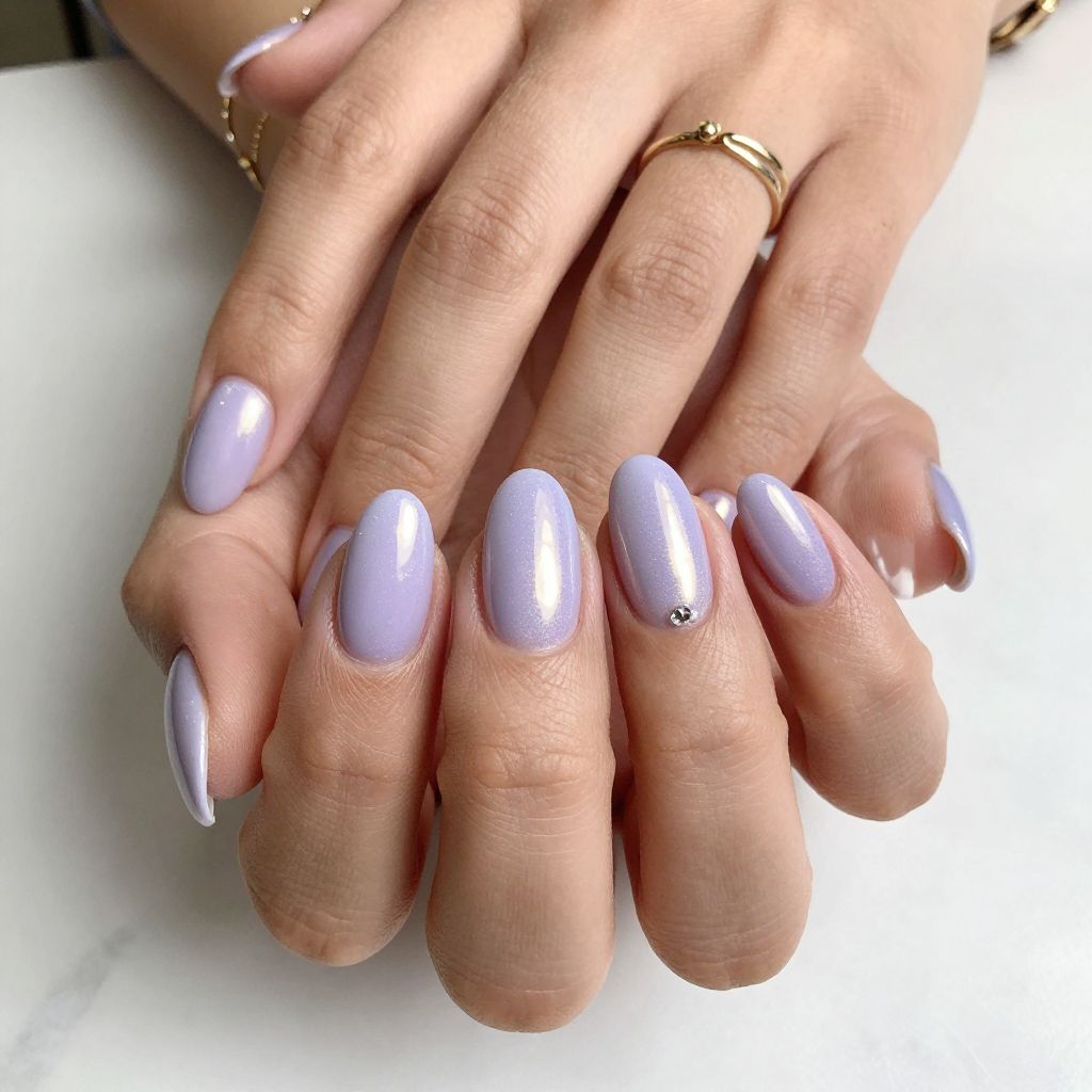 Cute Nail Ideas For Summer - Lavender Glazed Donut
