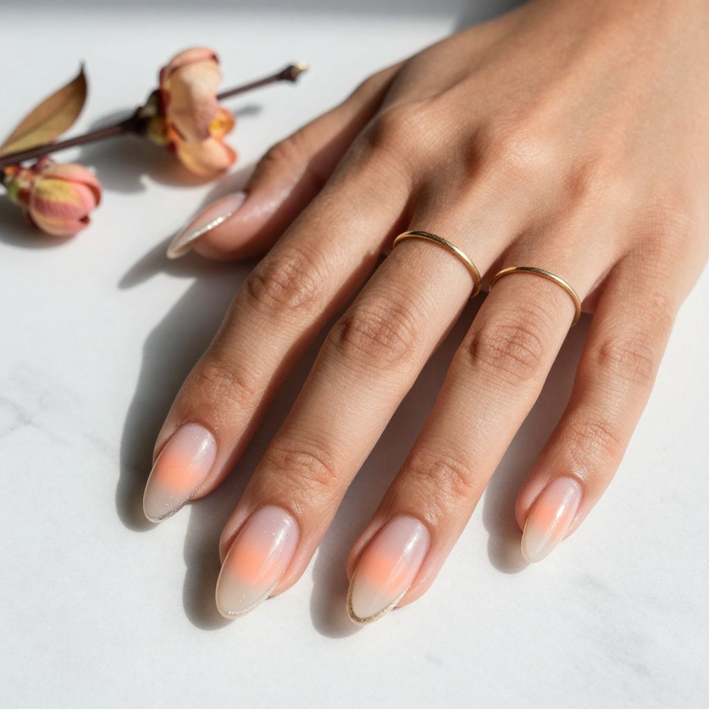 Cute Nail Ideas For Summer - Peachy Aura Nails