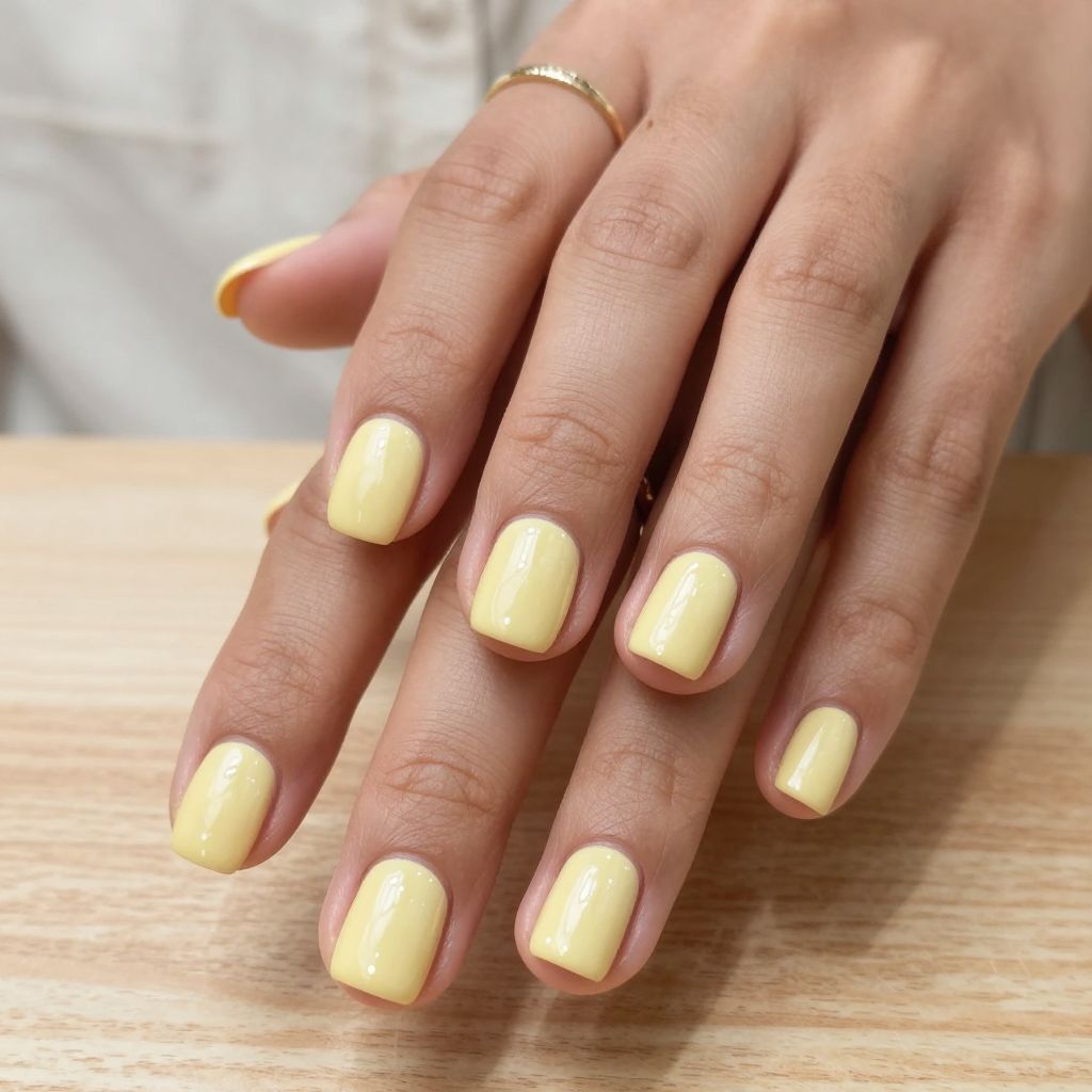 Butter Yellow Short Squares