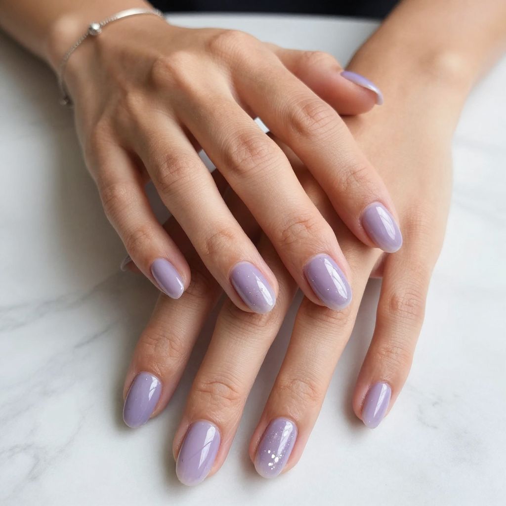 Lavender Jelly Nails