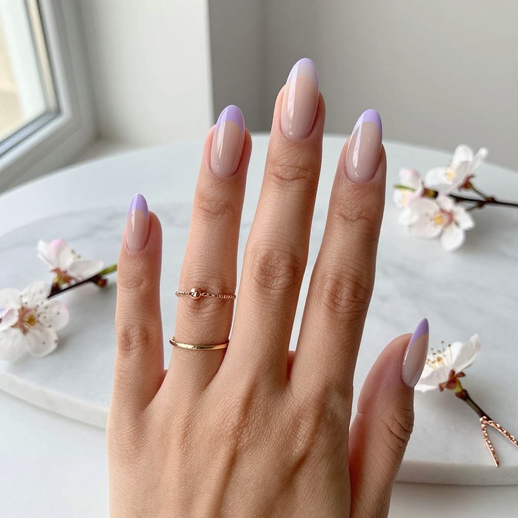 Lavender Ombré Nails