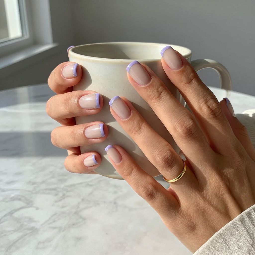 Lavender French Tips