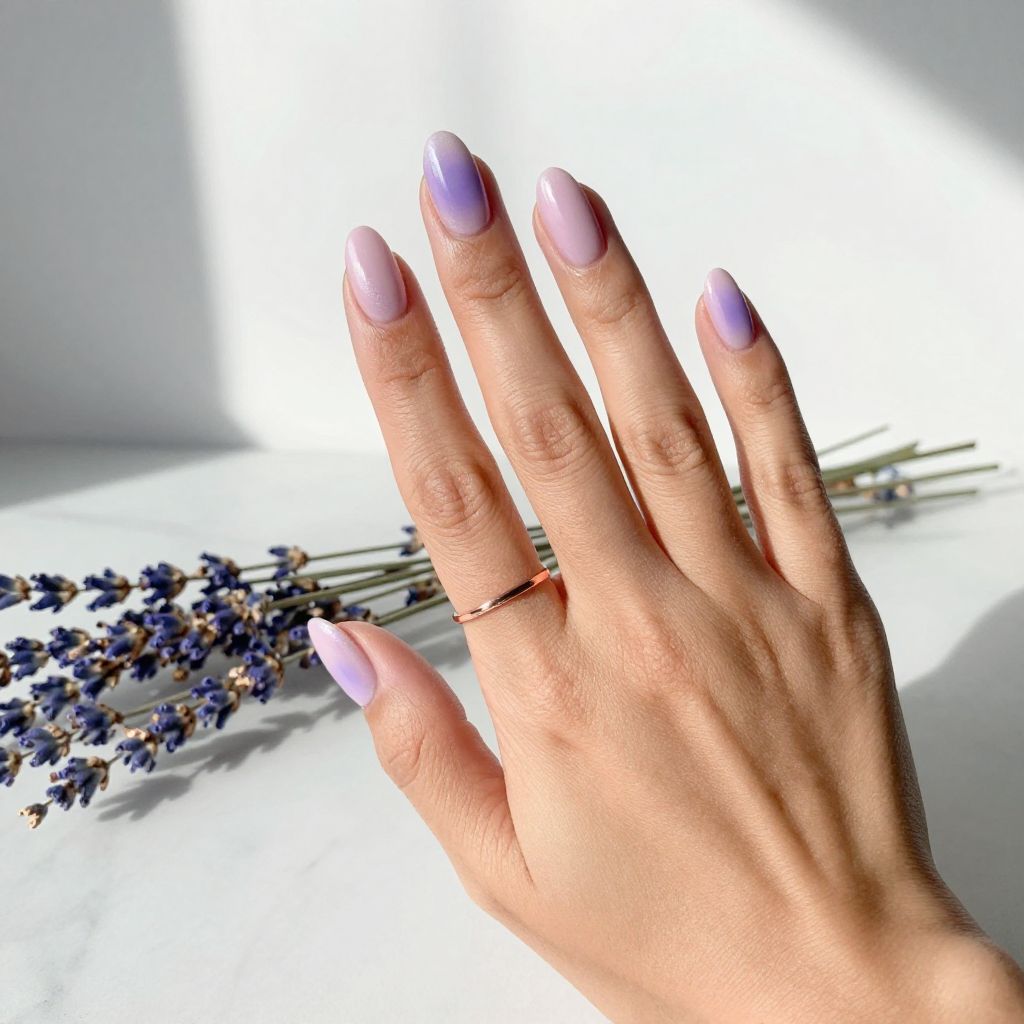 Lavender Aura Nails