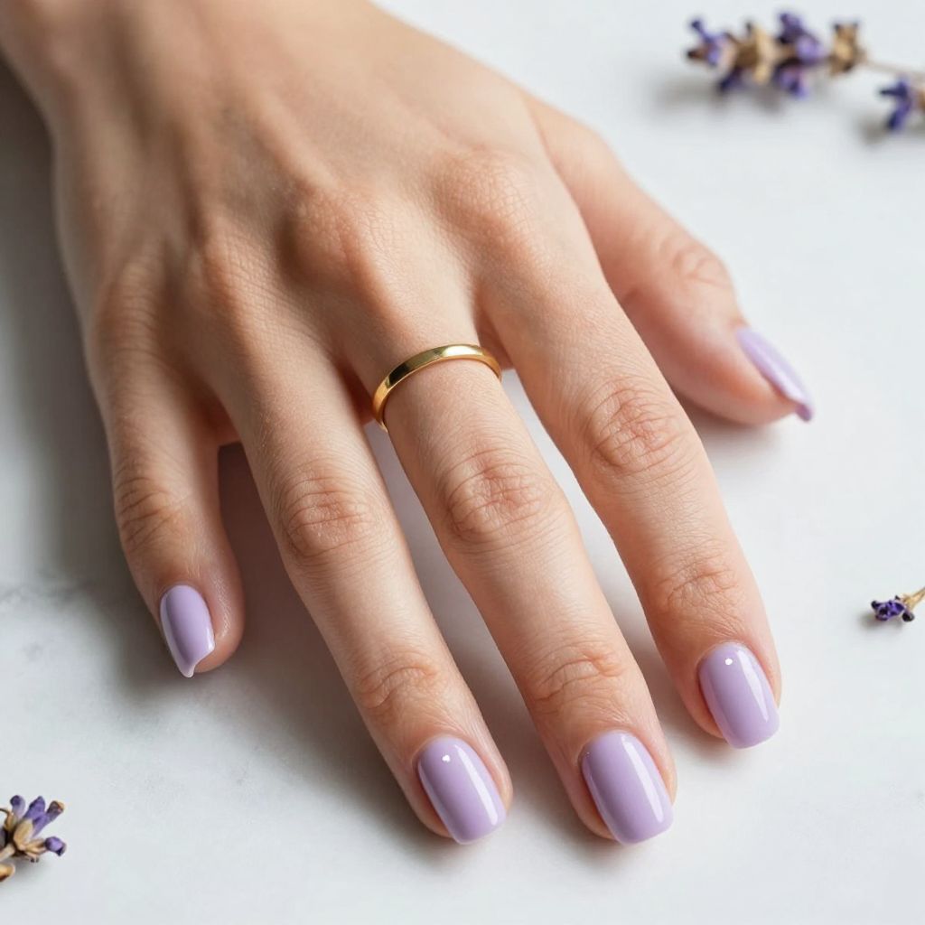 Pastel Lavender Short Squares