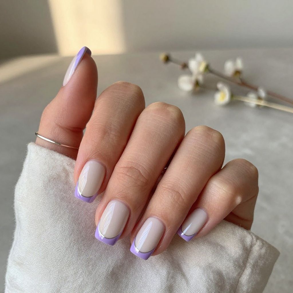 Milky Lavender Tips