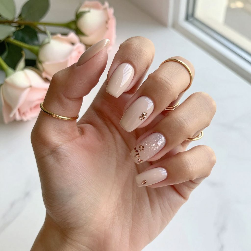Rose Gold Foil Nude