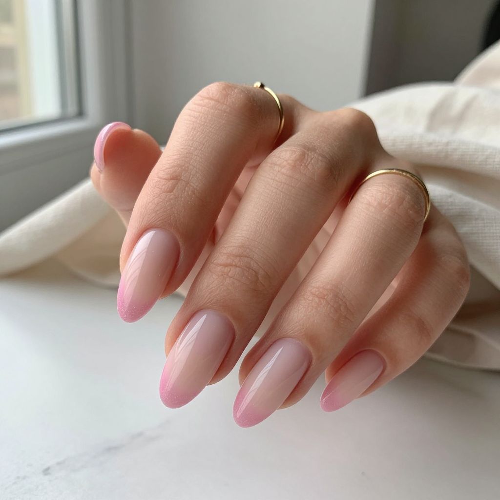 Pink Ombré French Tips