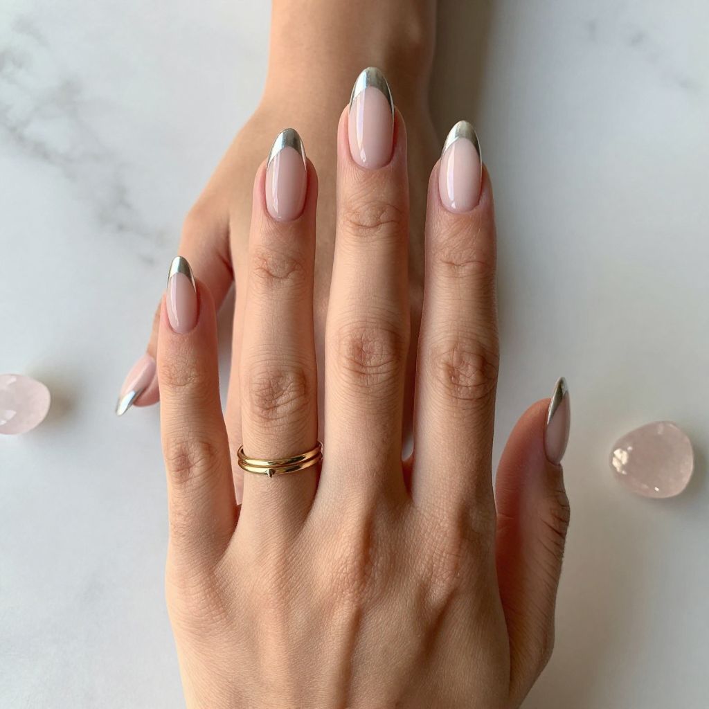 Chrome French Tips