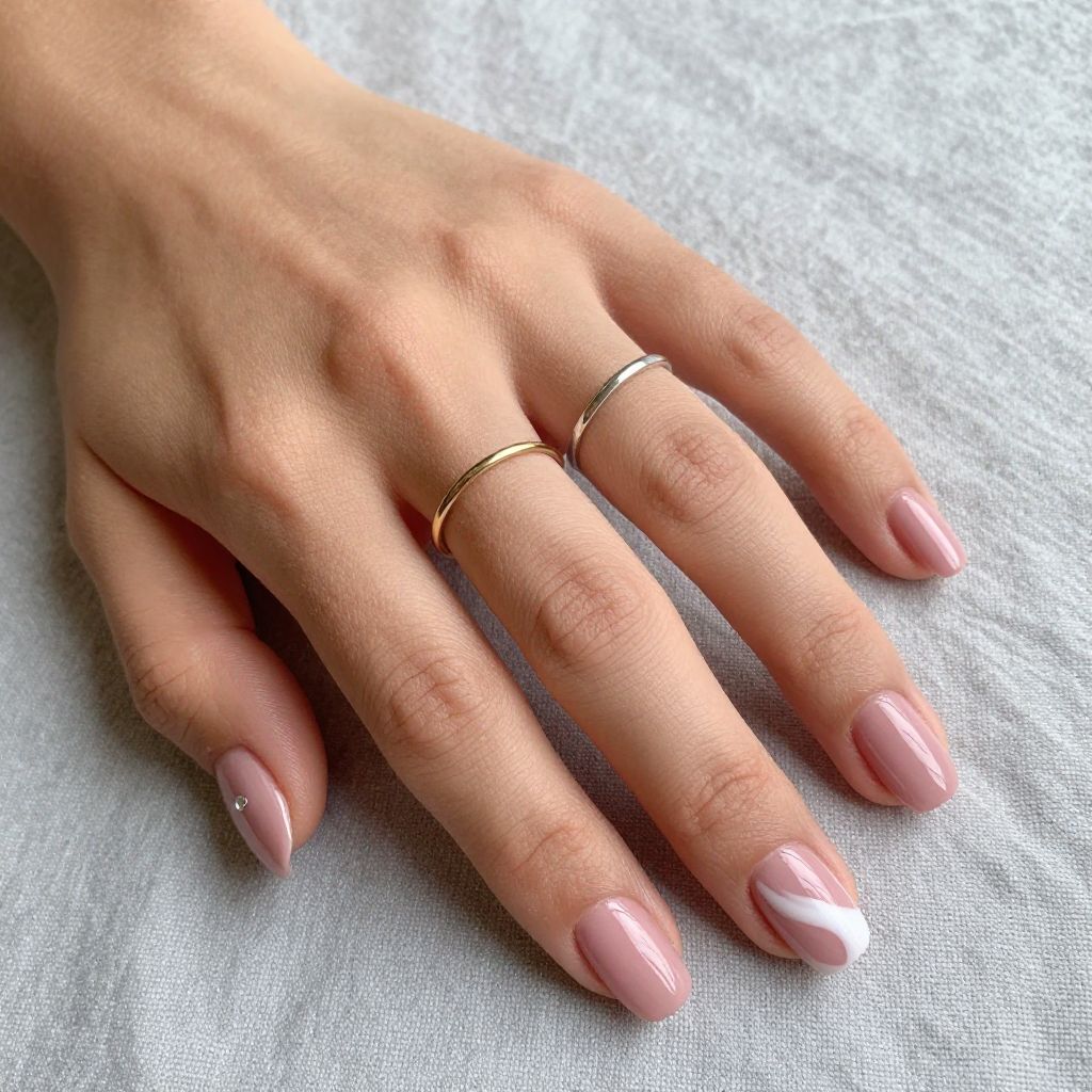 Blush Pink Square Nails