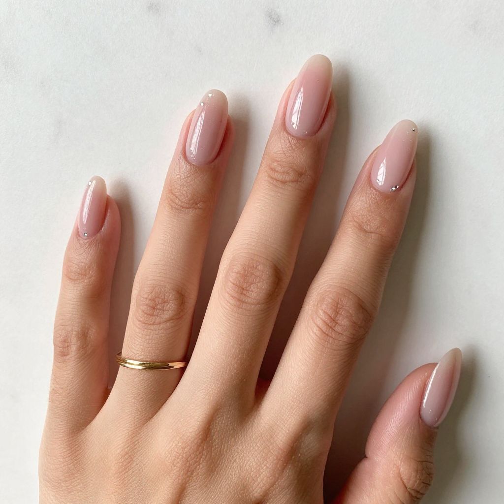 Long Almond Pink Ombré