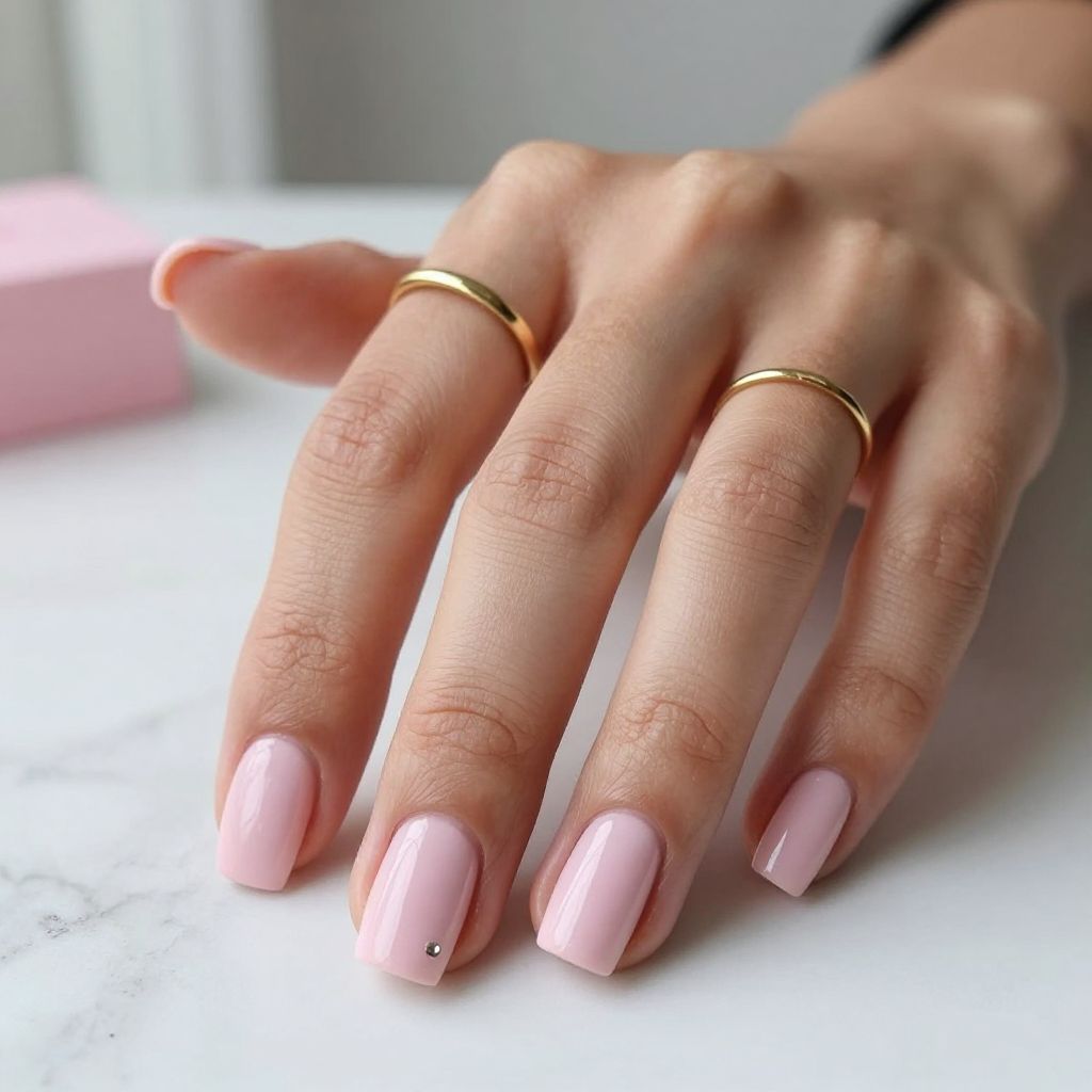 Baby Pink Short Acrylics