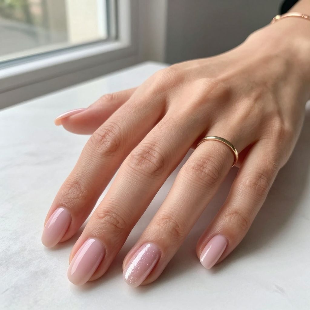 Soft Pink Oval