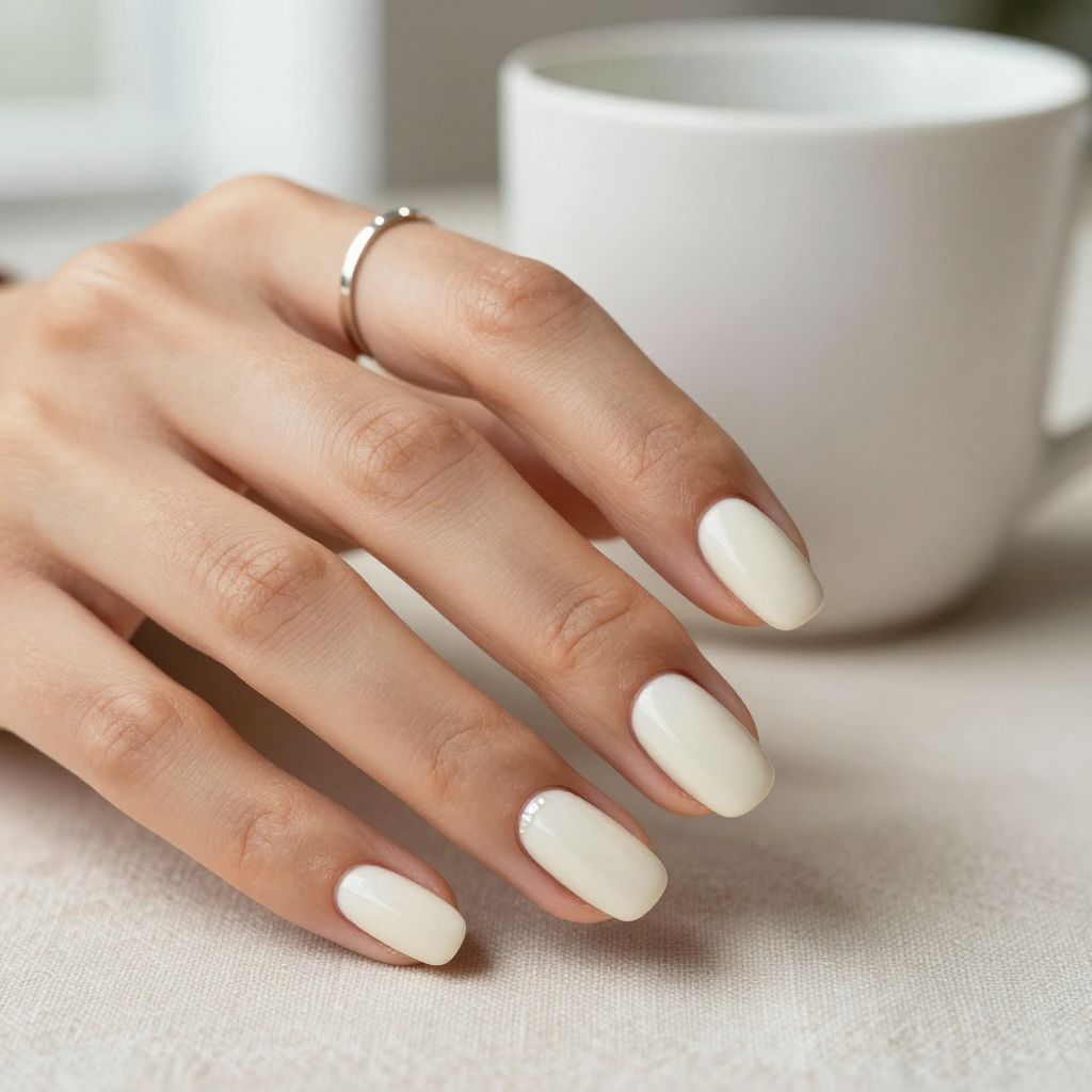 Cream White Short Almond