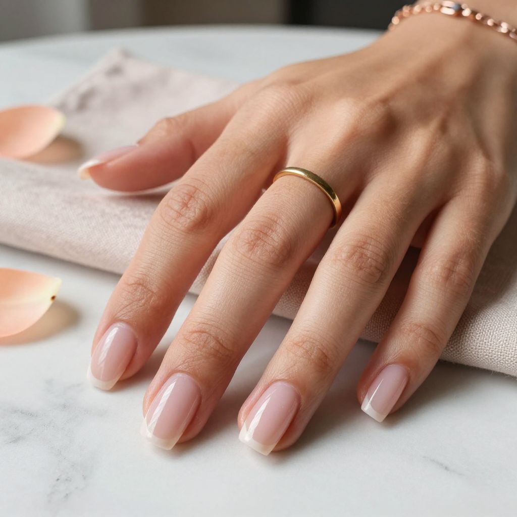 Sheer Blush Coffin Shape