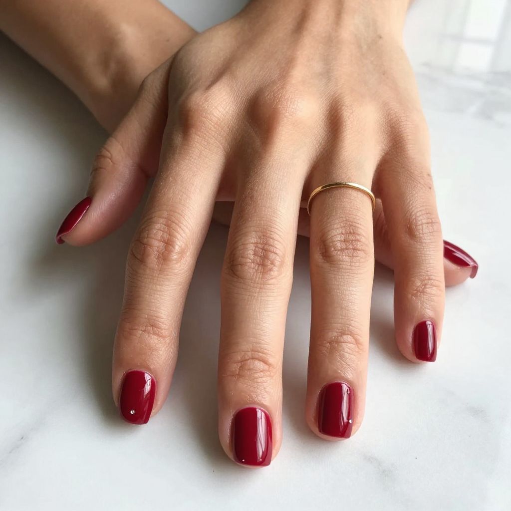 Simple Christmas Nail Ideas image 1