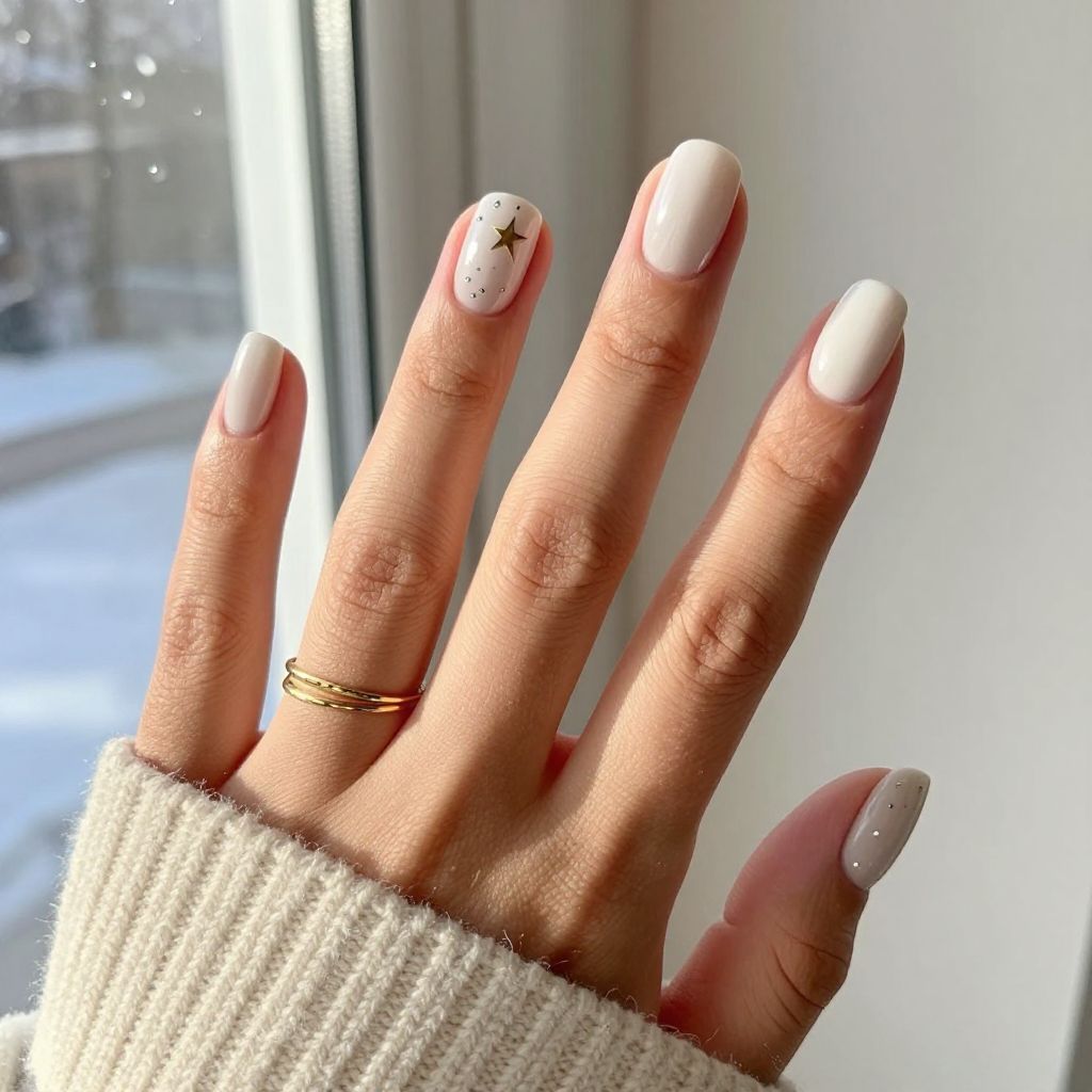 Simple Christmas Nail Ideas image 11