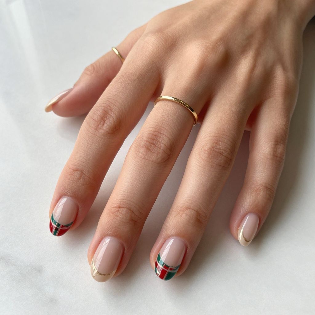 Simple Christmas Nail Ideas image 14