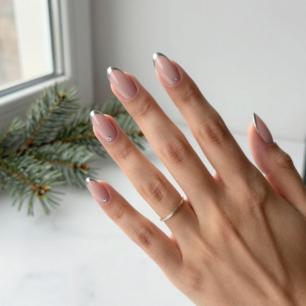 Simple Christmas Nail Ideas image 15