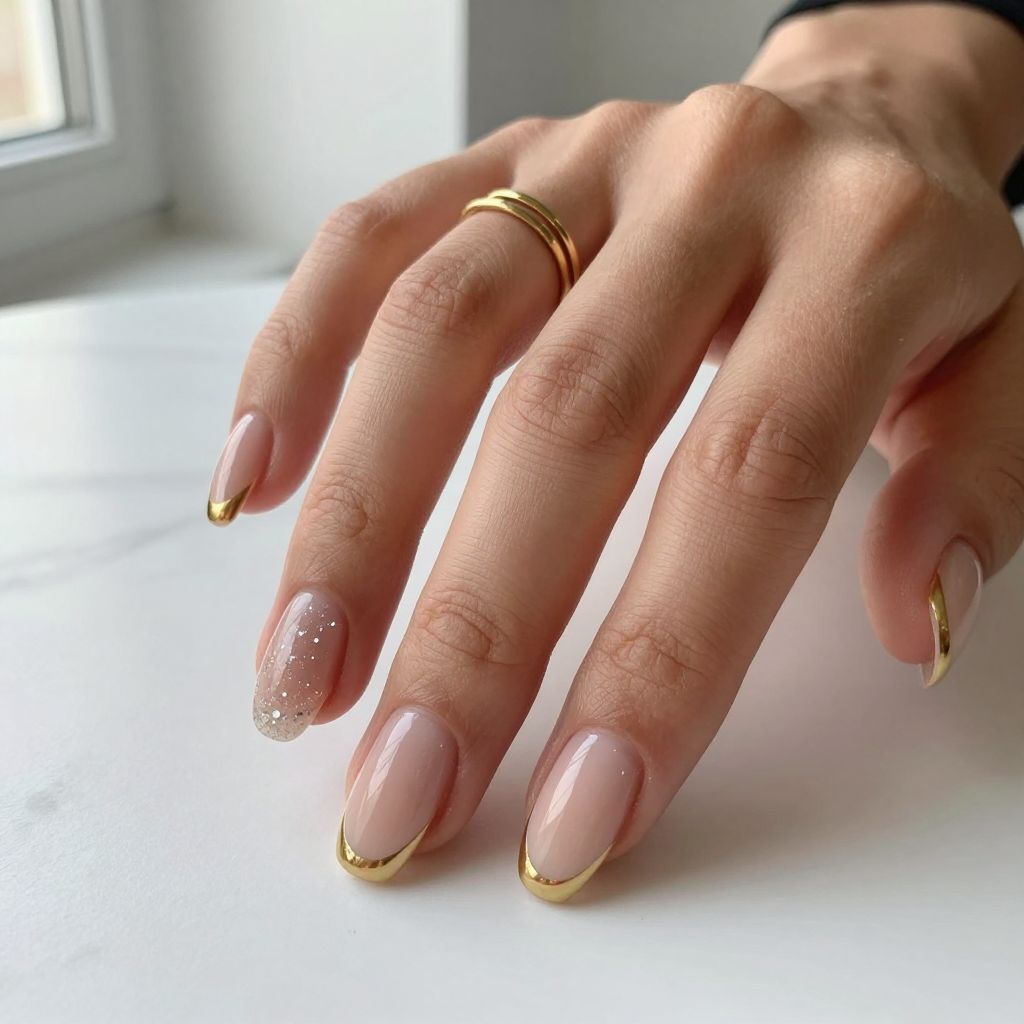 Simple Christmas Nail Ideas image 2