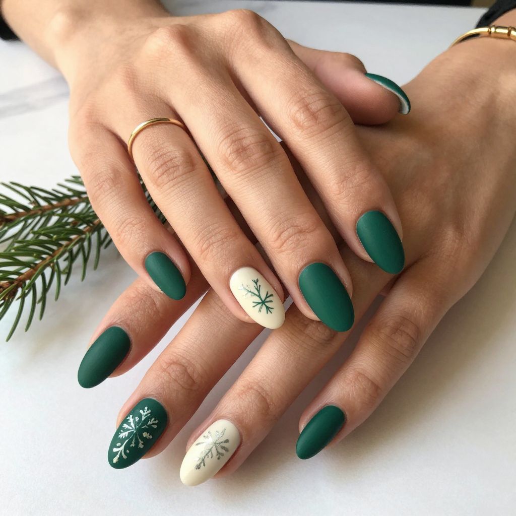 Simple Christmas Nail Ideas image 3