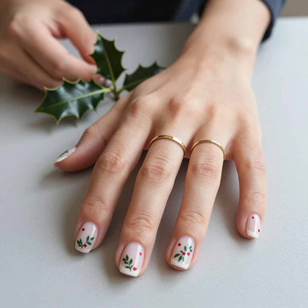Simple Christmas Nail Ideas image 9