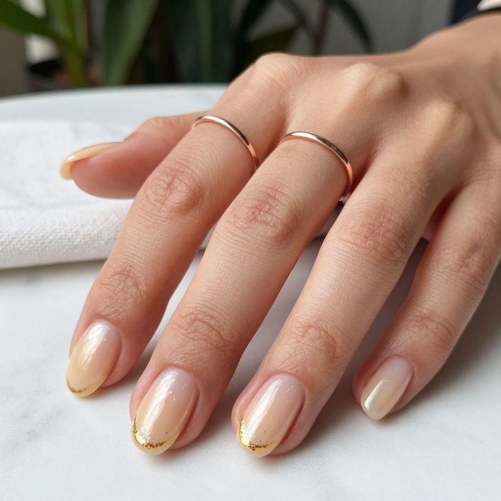 Peach Sorbet Glow summer nail color idea