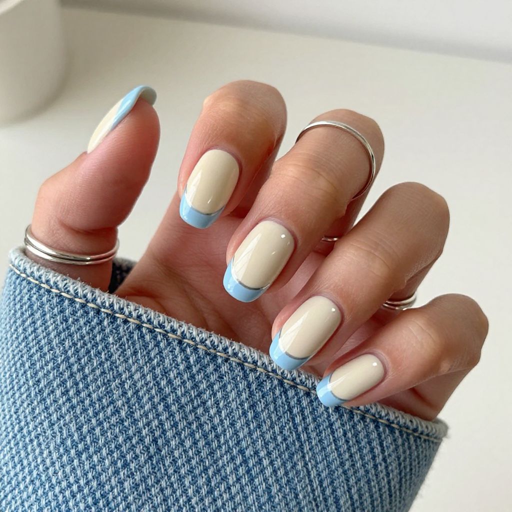 Sky Blue Clean Coat summer nail color idea