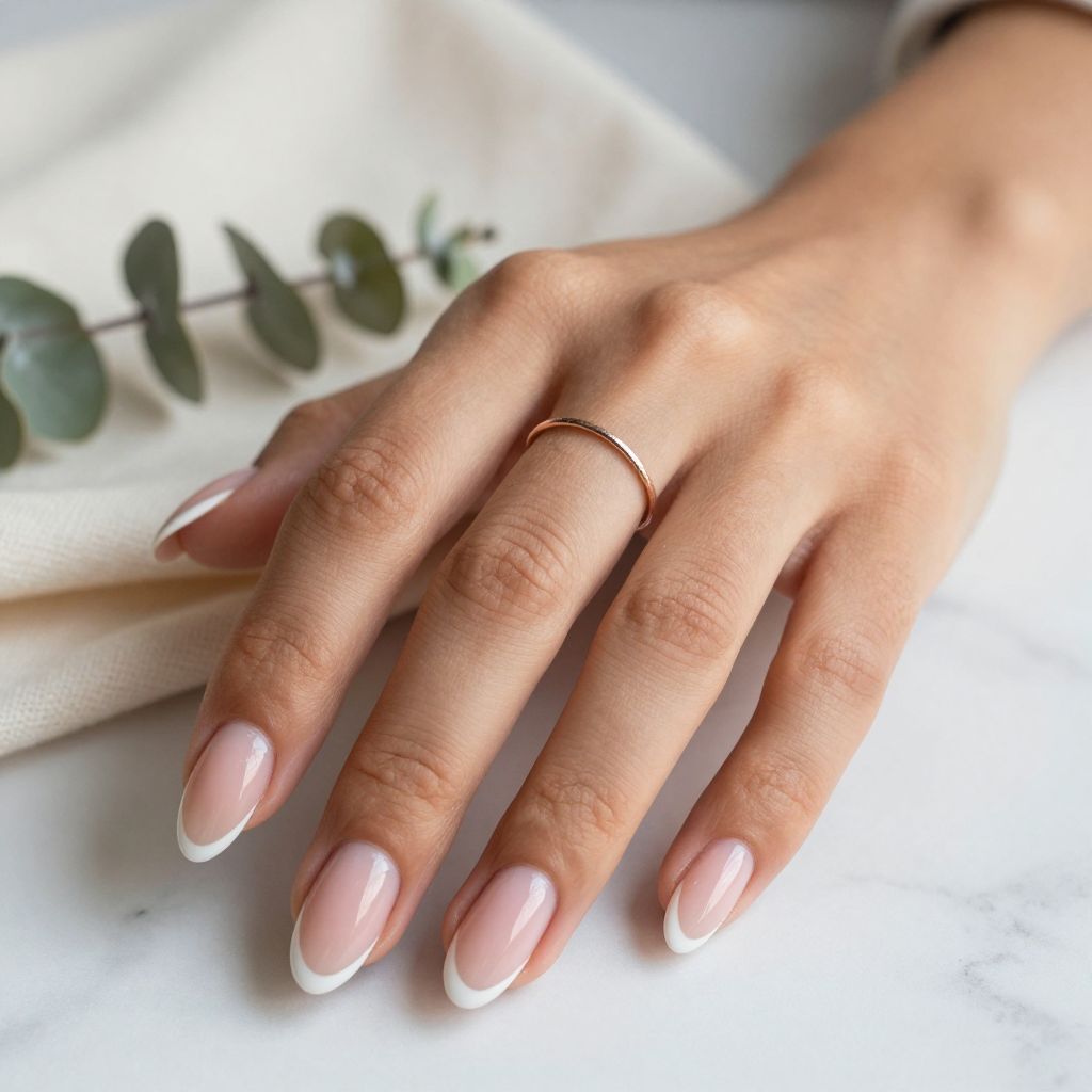 White Chrome Nail Ideas 10