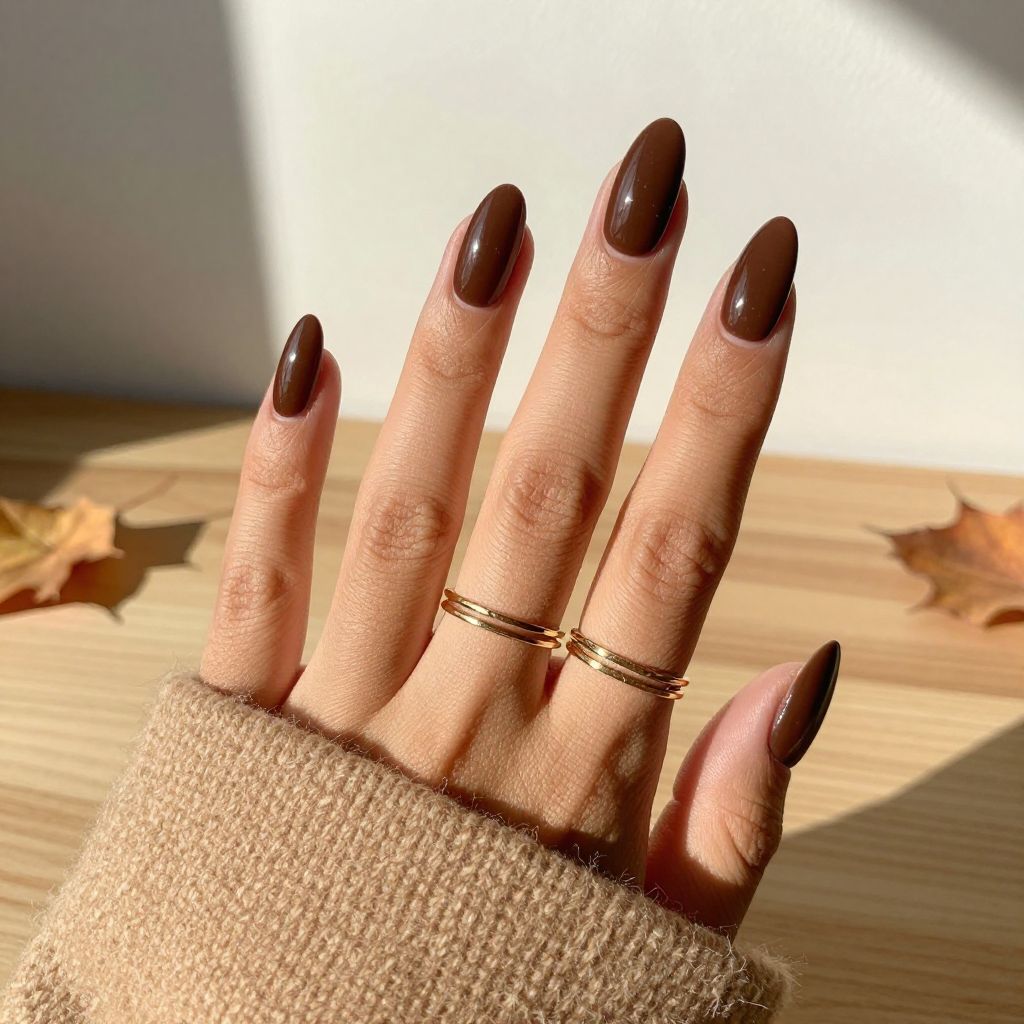 Burnt Orange French Tips