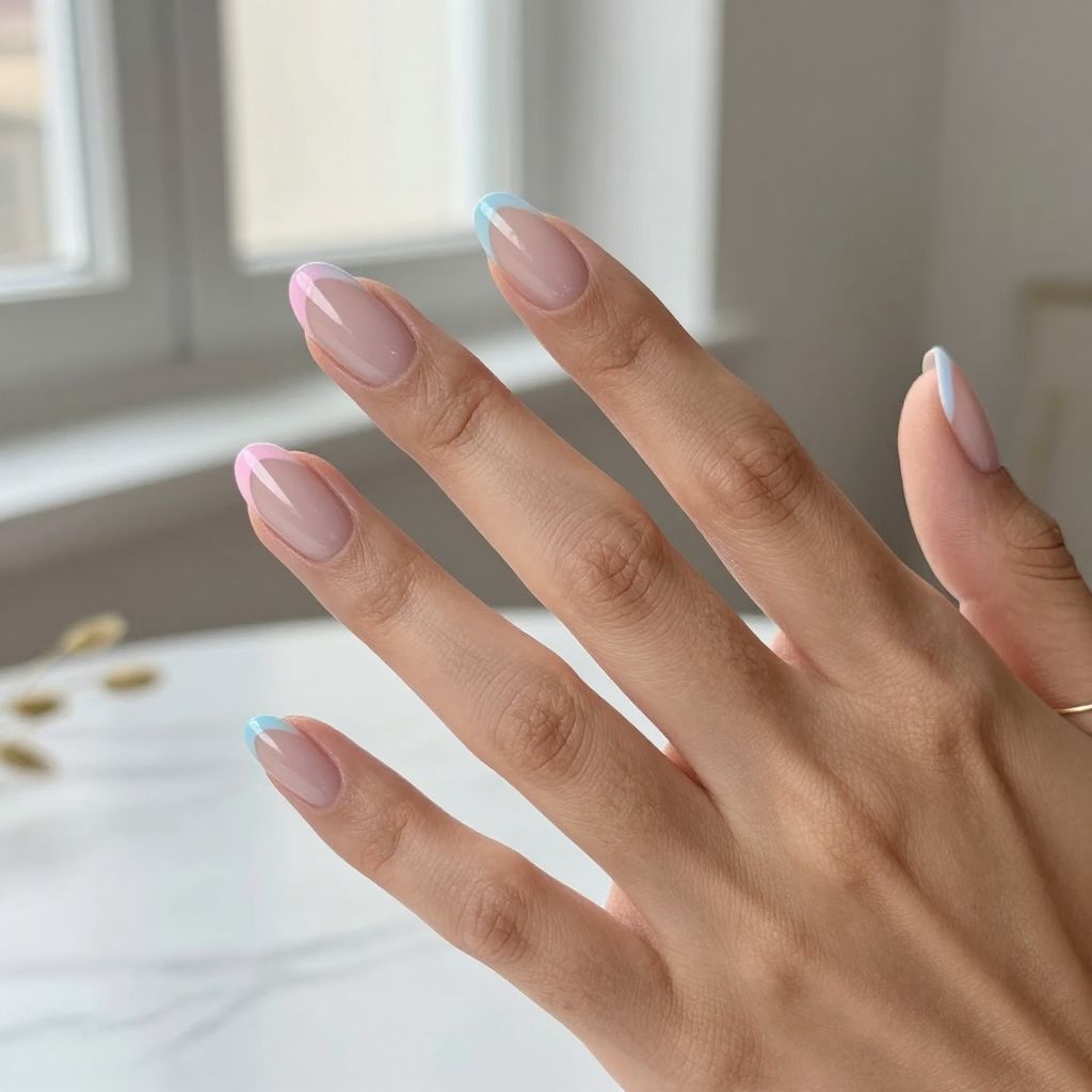 Peekaboo Color Under Clear Nails