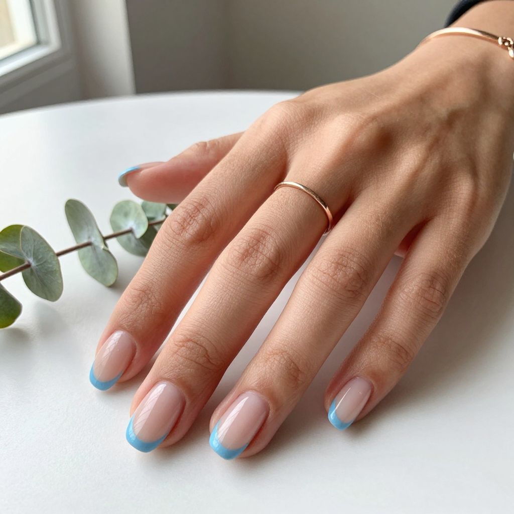 Light Blue Nail Ideas 11