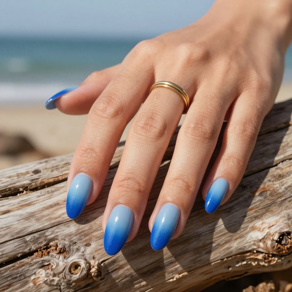 Light Blue Nail Ideas 14