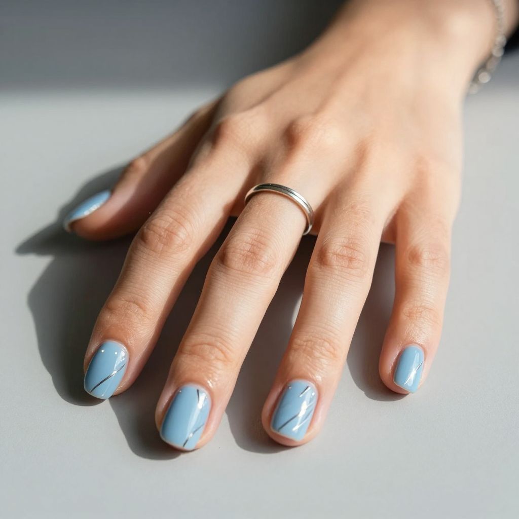Light Blue Nail Ideas 15