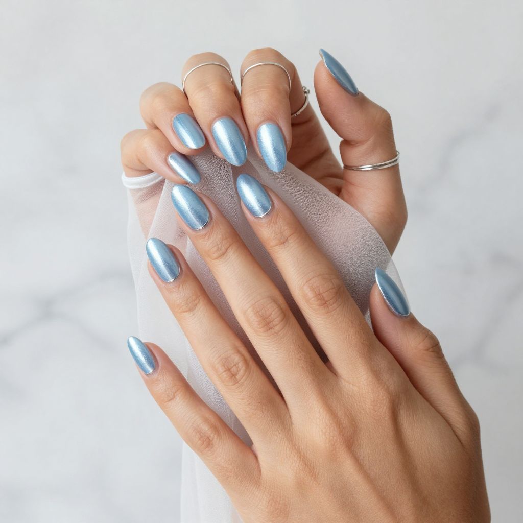 Light Blue Nail Ideas 3