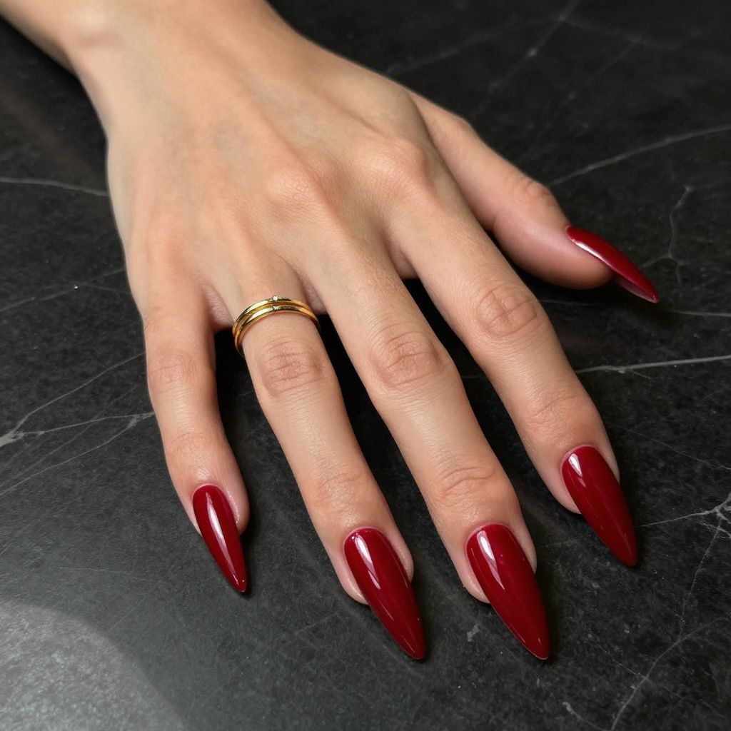 Extra Long Stiletto Red